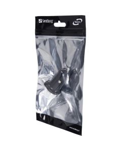 ЗАРЯДНО ЗА АВТОМОБИЛ SANDBERG 2USB 1A+2.1A - Black - PN 340-40