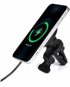 ЗАРЯДНО ЗА АВТОМОБИЛ eSTUFF Magnetic, Wireless - Black - PN ES638130