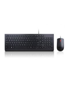 Lenovo Essential AI, Жична, Комплект с мишка, БДС Кирилизация, Черна
