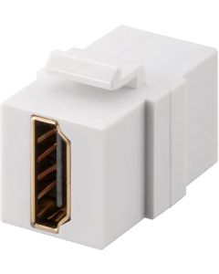 HDMI Кийстон модул, 4K @ 60 Hz, женско към женско, бял