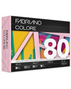 Fabriano Копирна хартия Colore, A4, 80 g-m2, розова, 500 листа