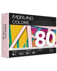 Fabriano Копирна хартия Colore, A4, 80 g-m2, светлорозова, 500 листа