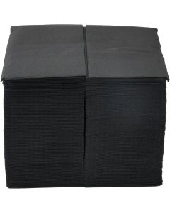 Салфетки, целулоза, двупластови, 1-8 сгъвка, 33 х 33 cm, черни, 150 броя