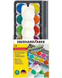 Eberhard Faber Акварелни бои Winner, с палитра, 12 цвята