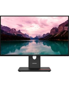 Lenovo ThinkVision T24-40, 23.8\" FHD, IPS, 16:9, 4ms, 120Hz, 250cd/m2, HDMI, DP, VGA, USB Type-C, Черен