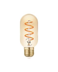 LED лампа 4,5W 330lm 2200Κ 220V E27 Ra>80 360°, спирала Филамент, amber ,димируема - VL LED VK/05160/D/E/SP/A