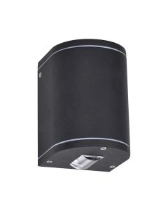 Фасаден декоративен осветител UP/DOWN 2x2W 4000K с тясно излъчване Ra>80 IP65, цвят черен - VL LED VK/02175/WA/B/C