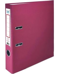 Colori Класьор, 5 cm, PP, с метален кант, несглобен, бордо, 50 броя