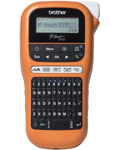 Принтер за етикети Brother PT-E110VPR1, кирилизиран, максимална широчина на етикета 12 mm