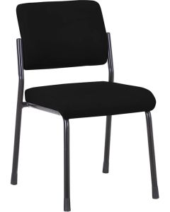 Посетителски стол RFG Solid M, текстил, метална основа, до 150 kg, черен