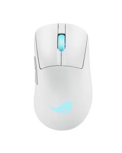 Asus ROG Keris II Origin Wireless Gaming Mouse, 65g Lightweight, Ergonomic, Push-Fit Switch Socket, 42K Optical Sensor, ROG Micro Switch II, ROG Omni Receiver, 5 Programmable Buttons, Moonlight Whit