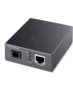 Конвертор TP-LINK FC111B-20, 10-100Mbps RJ45 към 100Mbps SM SC влакно, 20км