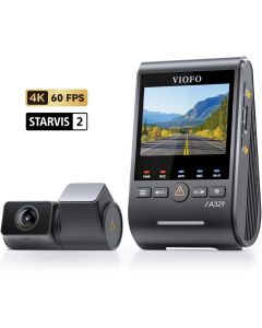 VIOFO Видеорегистратор Dash Cam A329S 2 Channel - 4K, HDR, Dual Sony STARVIS 2, GPS, Bluetooth, Wi-Fi 6