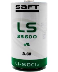 Литиево тионил хлоридна батерия SAFT LSH20, LS33600 3,6V R20 17Ah STD -с пъпка-