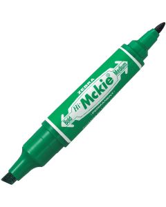 Zebra Перманентен маркер Hi-Mckie, двоен, 2-4 mm, зелен