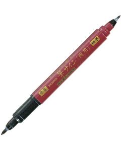 Zebra Маркер-четка Brush Pen WFT5, червен