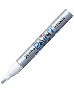 Zebra Перманентен маркер Paint Marker, 3.0 mm, сребрист