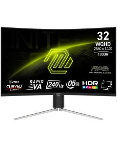 MSI MAG 325CQRXF E2, 31.5" 240Hz, WQHD (2560x1440) 16:9, Rapid VA, 0.5ms, 300nits, 1x DP, 2x HDMI, 1x Type-C