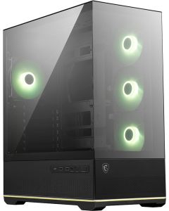MSI MAG PANO 110R PZ, Mid-Tower, ATX-M-ATX-ITX, 2x USB 3.2, 1x USB Type-C 20Gbs, 1x Audio-Mic, LED Button, ARGB Hub