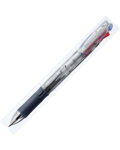 Zebra Химикалка Clip On Sim 4C, 0.7 mm, 4 цвята на писане, прозрачна