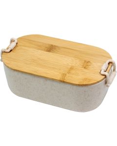 Office 1 Кутия за храна Wheat Fiber, с бамбуков капак, 1 L, бежова