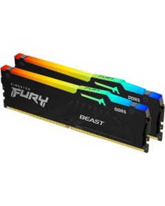 Памет Kingston FURY Beast RGB Black 32GB (2x16GB) DDR5 5600MHz CL40 - Intel XMP