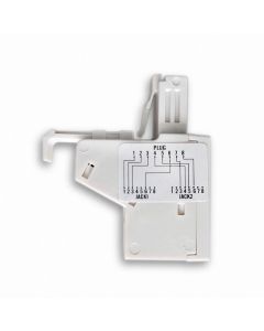 RJ 45 сплитер мъжки LAN към женски LAN + PHONE
