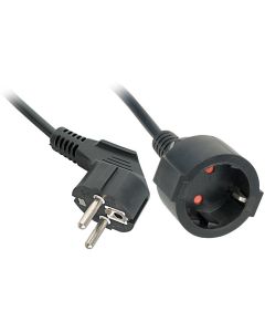 LINDY LNY-30245 :: Захранващ кабел удължителен, Schuko M-F, 5.0 м