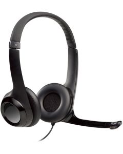 Слушалки Logitech H390, черни