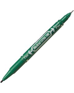 Zebra Тънкописец Mckie Extra Fine, перманентен, двоен, 0.5-1 mm, зелен