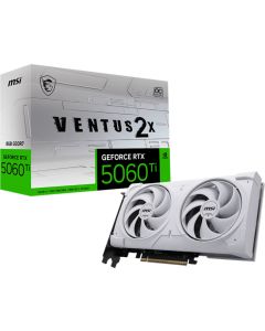MSI Video Card NVIDIA GeForce RTX 5060 Ti 8G VENTUS 2X OC WHITE PLUS, 8GB GDDR7, 128-bit, 2617 MHz Boost, 4608 CUDA Cores