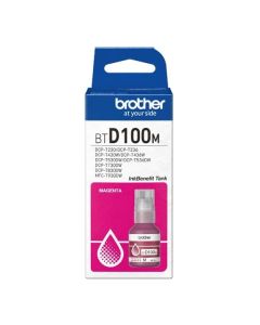Оригинално мастило за принтер Brother BT-D100M, 5000 страници-5%, Magenta