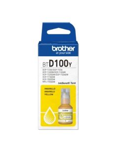 Оригинално мастило за принтер Brother BT-D100Y, 5000 страници-5%, Yellow