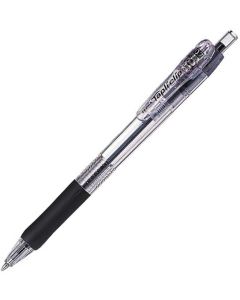 Zebra Химикалка Tapli Clip, 0.7 mm, прозрачна, черна