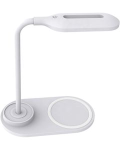 Office 1 Настолна лампа, 10 LED, с безжично зарядно за телефон, 15 W