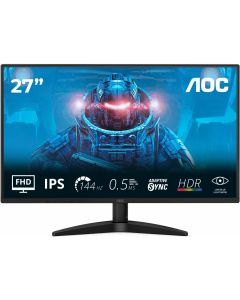AOC 27B36X, 27\'\' IPS WLED panel, Anti-Glare, 16:9, FHD 1920x1080, 144Hz, 0.5ms, 300cd/m2, 1500:1, HDMI, DisplayPort, Black
