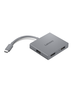 LENOVO USB-C hub Gen2, 4 в 1, 2x USB, 1x HDMI, 1x 3.5mm audio jack