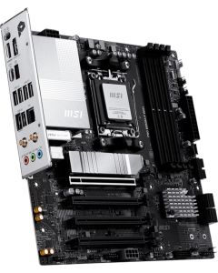 MSI PRO B850M-P WIFI, mATX, Socket AM5, 4x DDR5 Dual Channel DDR5 up to 8200(OC)MHz, 4x PCIe x16 slot, 3x M.2 slot,