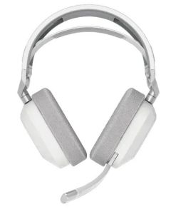 Геймърски слушалки с микрофон Corsair HS80 MAX White безжични и блутут PC-PS5-PS4