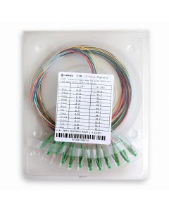 LC-APC оптични пигтейли, сингъл мод, 1.5 м., пакет от 12 броя