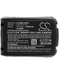 Батерия  акумулаторен трион  BOSCH AdvancedCut 18 1600A005B0 LiIon 18V 3000mAh Cameron Sino