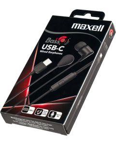 Слушалки MAXELL тапи EB10 BASS 13 USB-C