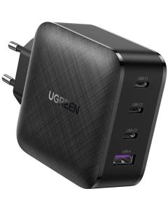 Зарядно устройство Ugreen CD224 70774, 220V 3xUSB-C, 1xUSB A, GaN, 65W, NEXODE