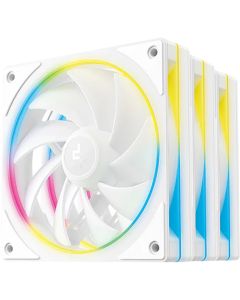 DeepCool FL12 SE 3IN1 WH, 3x120mm ARGB Fans, 8-pin Cable, PWM, Fluid Dynamic Bearing, PBT, 3 pack, ARGB Halo, White