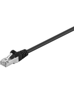 RJ45 пач корда категория 5e, F-UTP PVC CCA, черна, Goobay