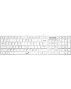 Genius клавиатура Slim Keyboard SlimStar 126 White - Copilot, Low profile Chocolate