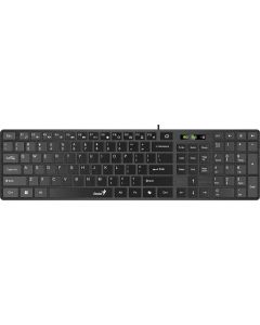 Genius клавиатура Slim Keyboard SlimStar 126 Black - Copilot, Low profile Chocolate