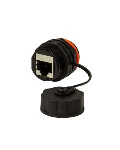 Logilink NP0083, Адаптер-куплер UTP, външен, Cat6A, RJ45, IP68, черен