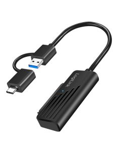 Logilink AU0062, USB 3.2 Gen1, USB-C/USB-A към SATA III, 6Gbps, черен