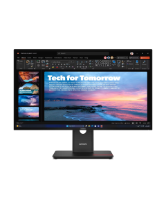 LENOVO T27QD-40, 27" 120Hz, QHD 2560x1440 16:9, 1x DP, 1x HDMI, 1x USB-C, 1x RJ45, Черен